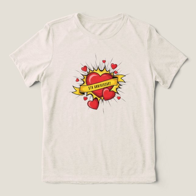 T-shirt En Tri-matière 5th year anniversary Anniversary  (Design Recto)