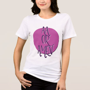 T-shirt En Tri-matière AA ou Amen Shirt Drôle 12 Étape de récupération
