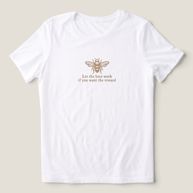 T-shirt En Tri-matière Abeille féminine (Design Recto)