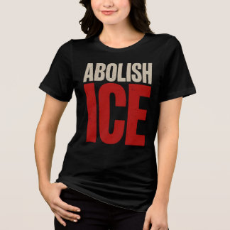 T-shirt En Tri-matière Abolish ICE Minimalist Protest Typography Design