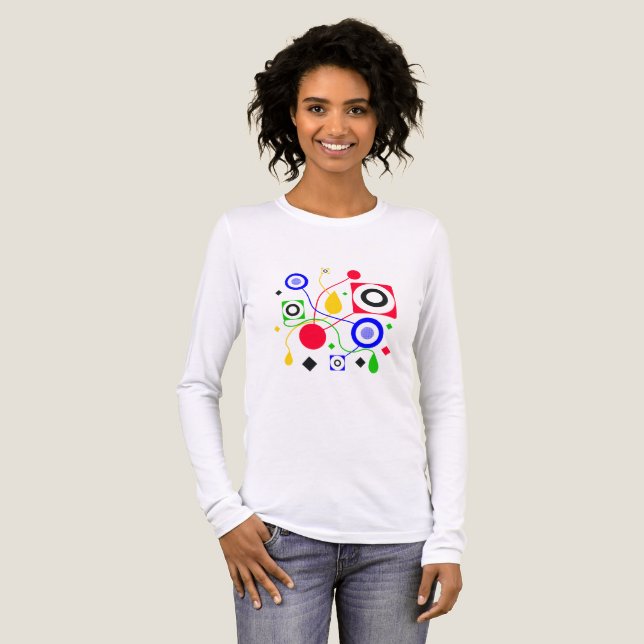 T-shirt En Tri-matière Abstrait géométrique (Recto complet)