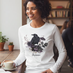 T-shirt En Tri-matière Academia sombre gothique corbeau
