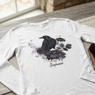 T-shirt En Tri-matière Academia sombre gothique corbeau