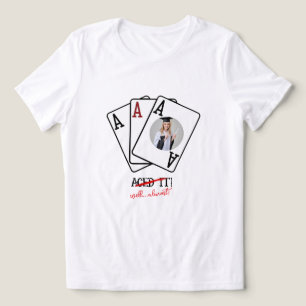 T-shirt En Tri-matière Aced It Custom Photo Tee, chemise Grad personnalis