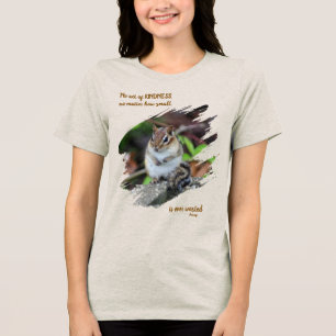 T-shirt En Tri-matière Actes de gentillesse Citation Inspirante Écureuil