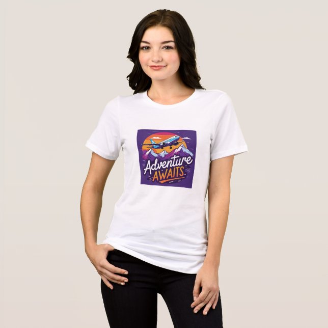 T-shirt En Tri-matière Adventure Await Nature T-Shirt (Recto plein)