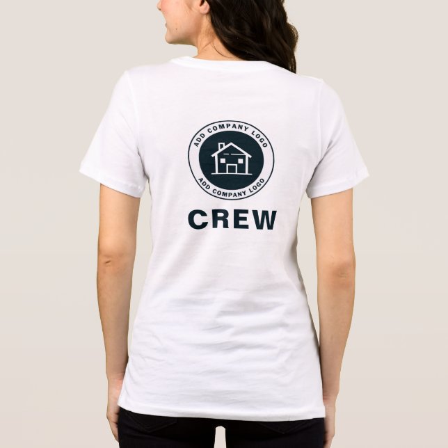 T-shirt En Tri-matière Ajouter un logo d'entreprise personnalisé Employés (Verso)