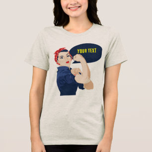 T-shirt En Tri-matière Ajoutez votre propre texte à rosie riveter