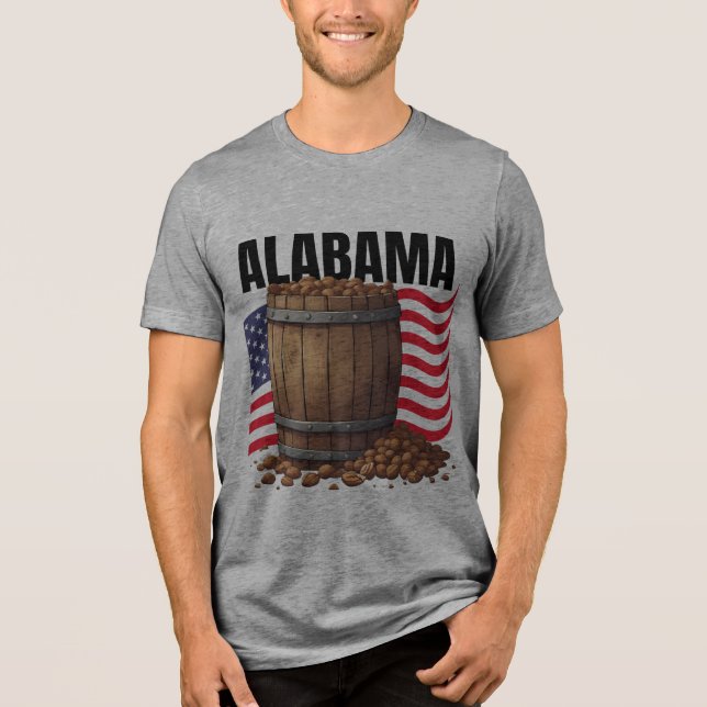 T-shirt En Tri-matière Alabama Men's Bella+Canvas (Recto)