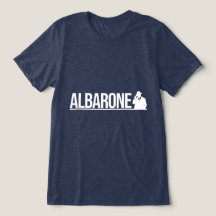 Albarone Gangster Silhouette Graphic - White