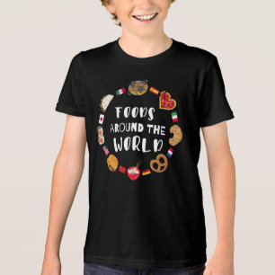 T-shirt En Tri-matière Aliments dans le monde