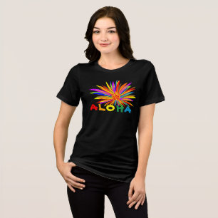 T-shirt En Tri-matière Aloha à fleurs tropicales