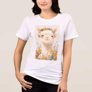 T-shirt En Tri-matière Alpaga Un Pré de Joie