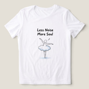 T-shirt En Tri-matière Âme de danseuse de ballet minimaliste Citation Art