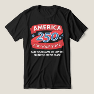 T-shirt En Tri-matière Amérique 250 Ajouter Vêtements Patriotiques d'État