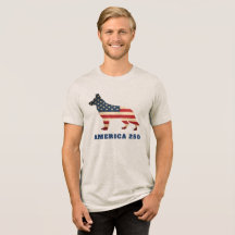 Amérique 250 Chien berger allemand patriotique