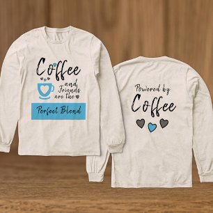 T-shirt En Tri-matière Amis mélange parfait café bleu