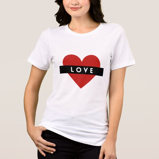 T-shirt En Tri-matière Amour (Recto)