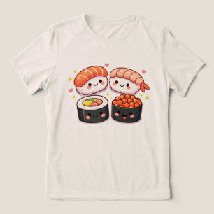 T-shirt En Tri-matière Amour de Sushi Kawaii