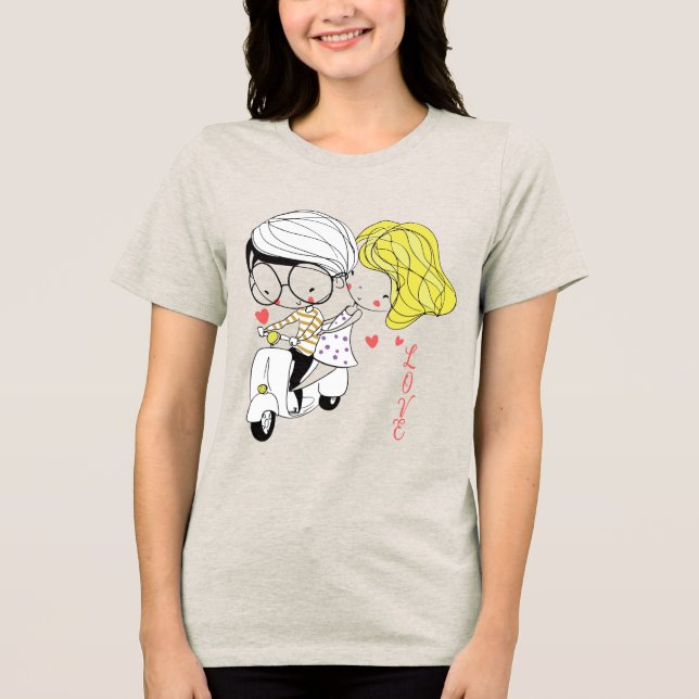 T-shirt En Tri-matière Amour sur roues (Recto)