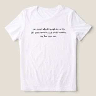 T-SHIRT EN TRI-MATIÈRE AMOUREUX DE CHIEN