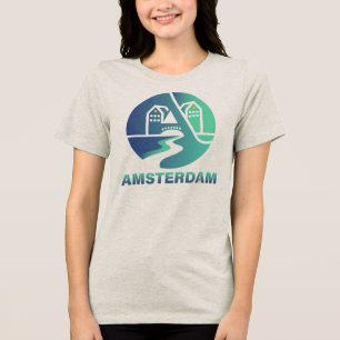 T-shirt En Tri-matière Amsterdam Pays-Bas Europe