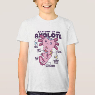 T-shirt En Tri-matière Anatomie d'un cadeau Axolotl mexicain salamandre