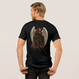 T-shirt En Tri-matière Ange guerrier ailé – Design d'art fantastique