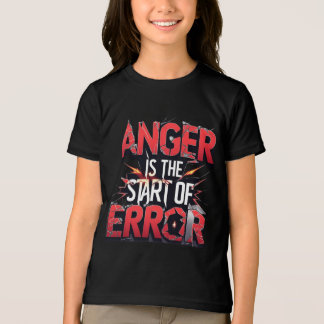 T-shirt En Tri-matière Anger is the Start of Error | Powerful Quote