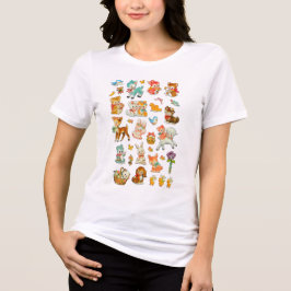 T-shirt En Tri-matière Animaux caricaturaux