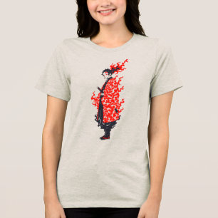 T-shirt En Tri-matière Anime Samouraï Guerrier Fougueux Anime Japonais