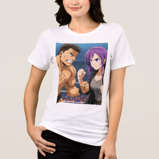 T-shirt En Tri-matière Anime Showdown: Fighter vs Heroine