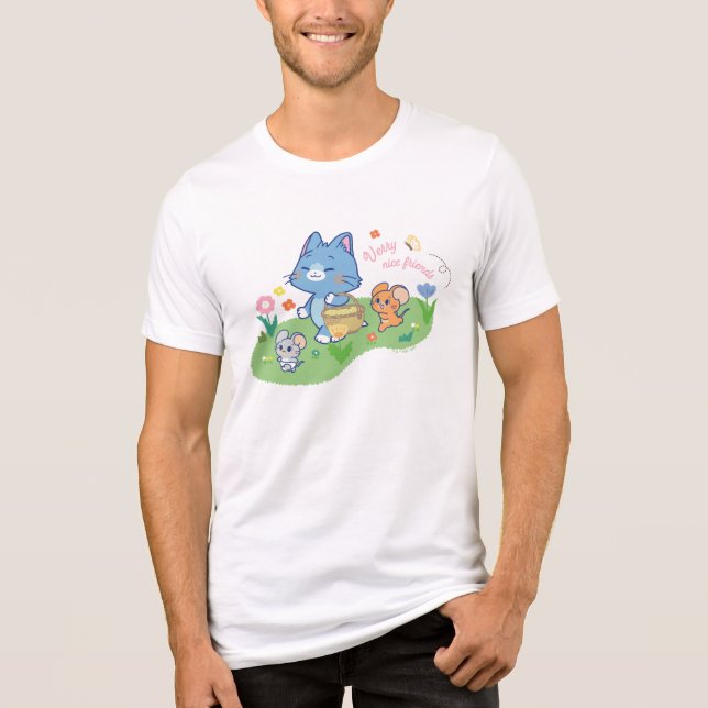 T-shirt En Tri-matière Anime Tom, Jerry et Tuffy Picnic (Recto)