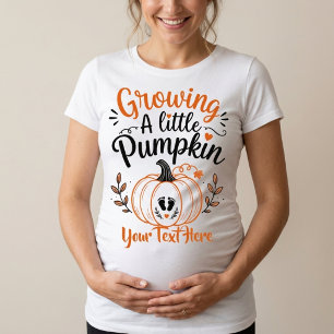 T-shirt En Tri-matière Annonce de grossesse avec une petite citrouille