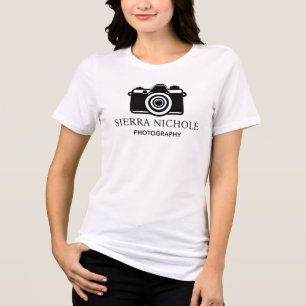 T-shirt En Tri-matière Appareil Photo Moderne Noir