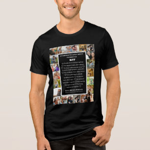 T-shirt En Tri-matière Appréciation de l'amitié   Collage photo BFF 22