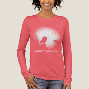 T-shirt En Tri-matière Apprendre à se battre seul – Lion sous la lumière 