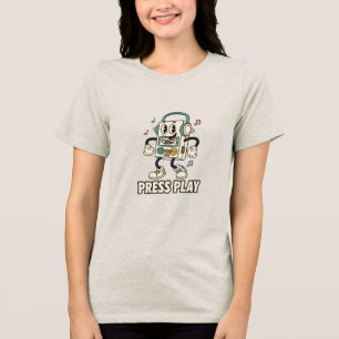 T-shirt En Tri-matière Appuyez sur Lecture