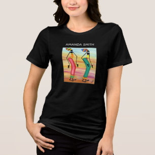 T-shirt En Tri-matière Aquarelle Art Africain Inspirational Walk