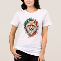 Aquarelle Art - Elégant Renard Mystique