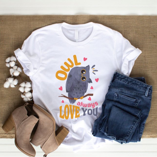 T-shirt En Tri-matière Aquarelle Chouette Aimer Puns Chouette Toujours Vo (Créateur téléchargé)