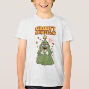 T-shirt En Tri-matière Arbre de Noël super - Vibes Holly Jolly