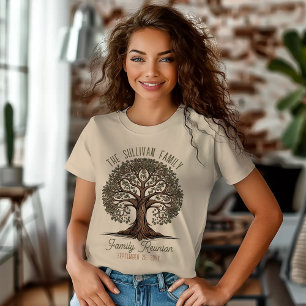 T-shirt En Tri-matière Arbre de vie   Réunion familiale