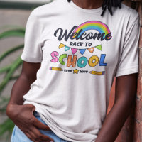Arc en ciel Bienvenue à l'école avec année