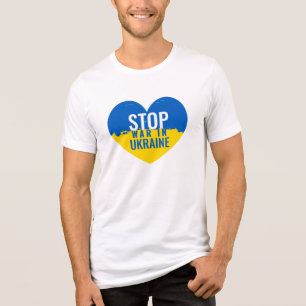 T-shirt En Tri-matière Arrêtez la guerre en Ukraine. 