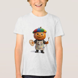 T-shirt En Tri-matière Art créatif de citrouille d'Halloween