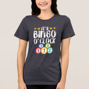 T-shirt En Tri-matière art de mot à l'heure de Bingo mignon