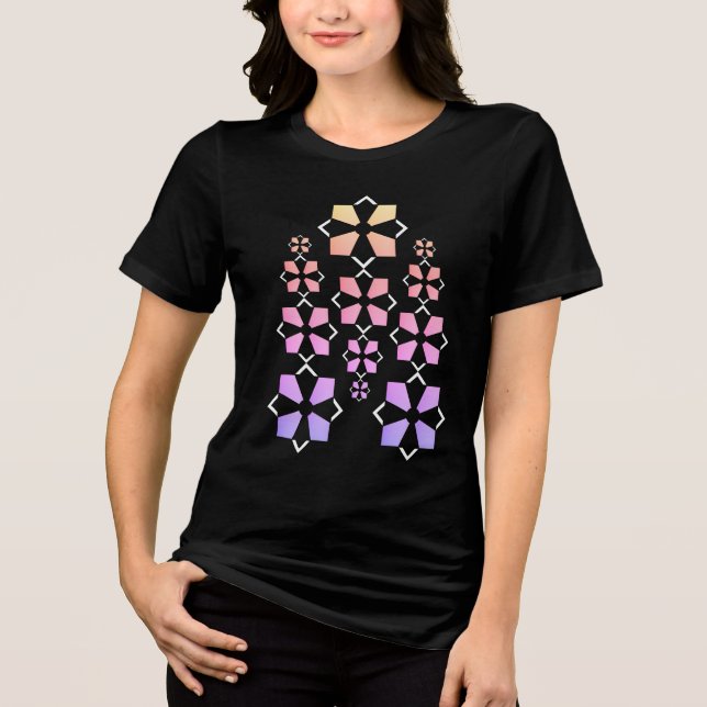 T-shirt En Tri-matière Art géométrique (Recto)