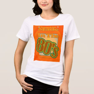 T-shirt En Tri-matière Article authentique des années 80 - Customisé