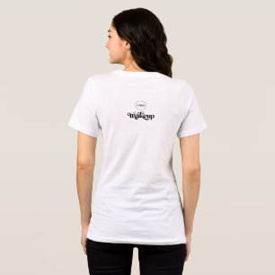 T-shirt En Tri-matière Artiste de Maquillage Votre Logo Employé Blanc